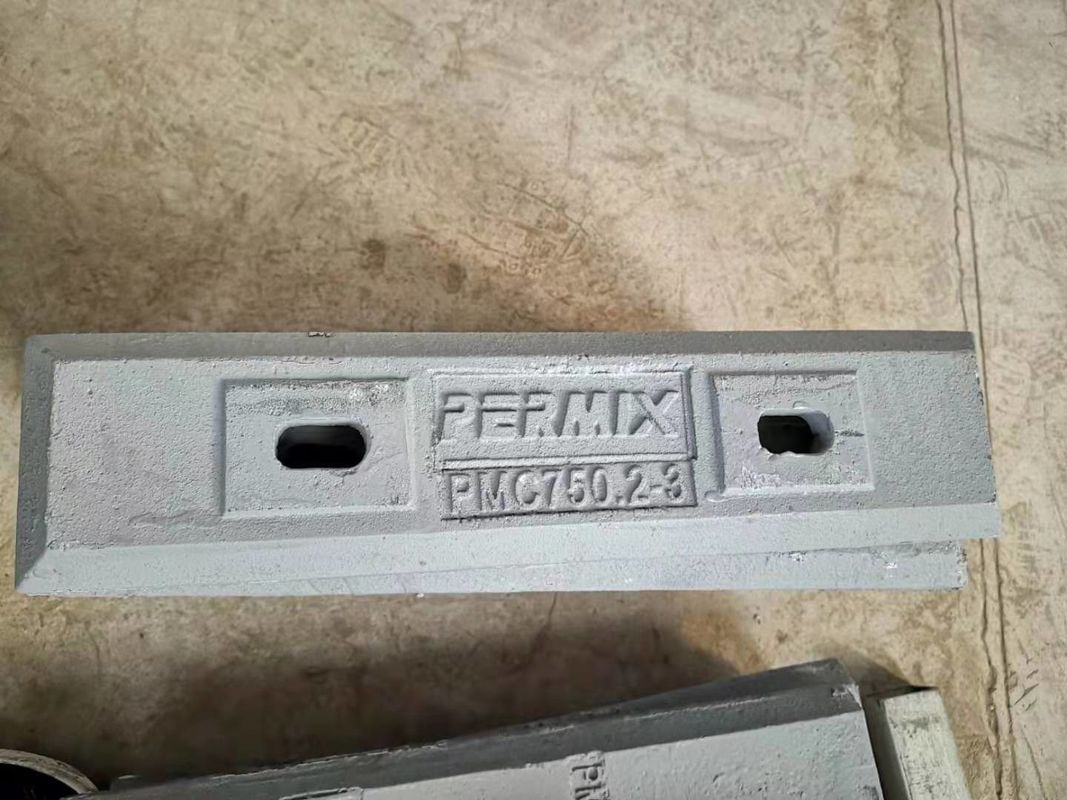 15kw Refractory Pan Mixer PMC330 Precast 330L Output Capacity Orange Color